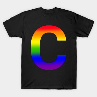 Rainbow Letter C T-Shirt